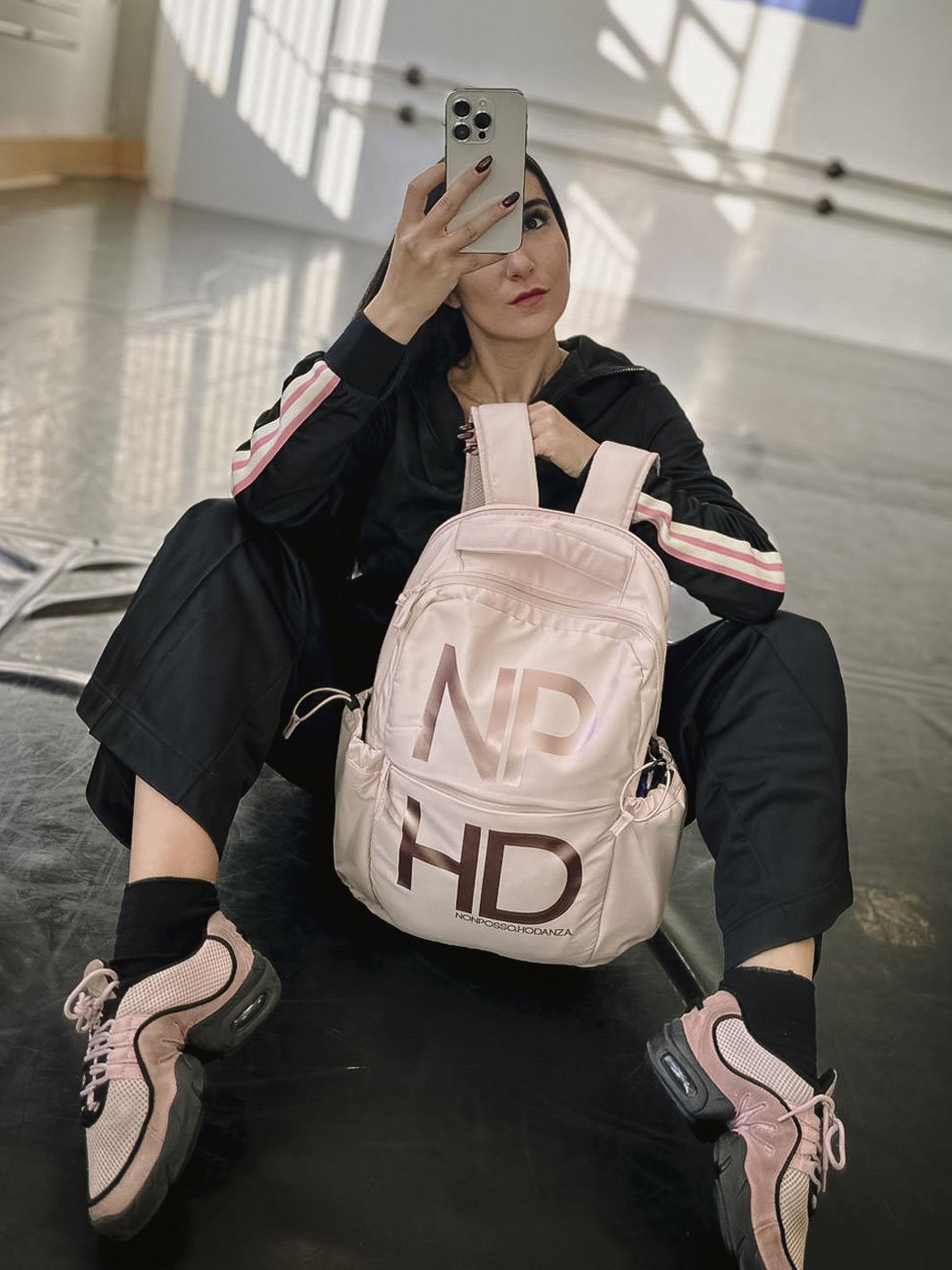 ZAINO PUFFY MULTITASKING NPHD BLACK Non Posso, Ho