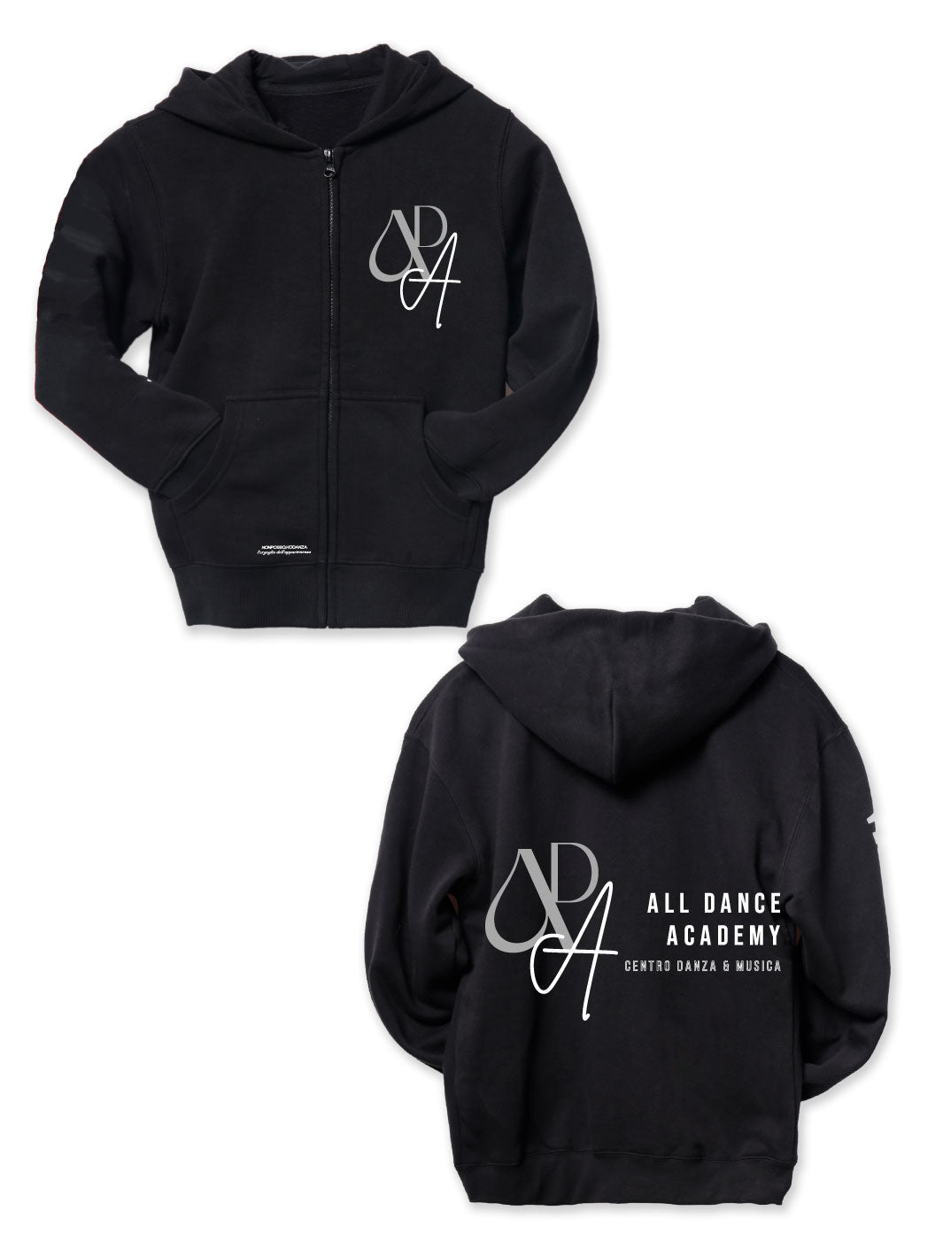 ALL DANCE ACADEMY • FELPA ZIP SCUOLA KID - Non Posso, Ho Danza.