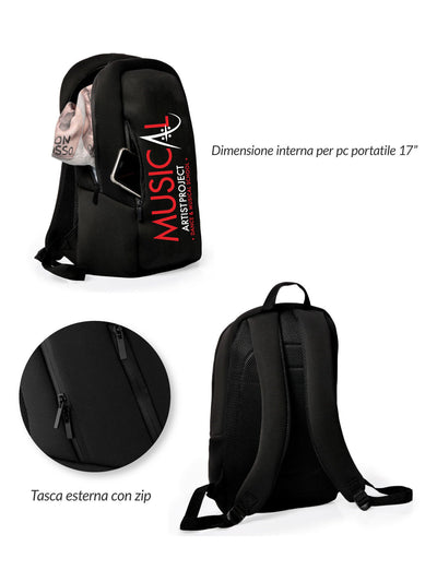 ARTIST PROJECT • ZAINO SCUBA STREET CHIC PERSONALIZZABILE - MUSICAL - Non Posso, Ho Danza.