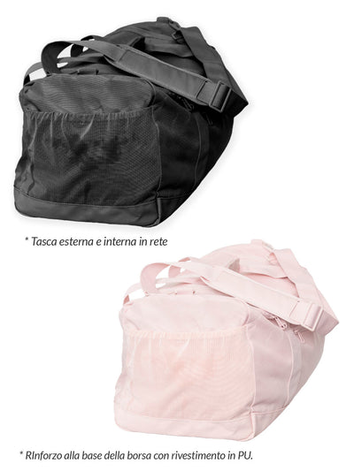 BAG BALLERINA BLACK & pink (DIMENSIONE SMALL)• LOGO STUDIO - Non Posso, Ho Danza.