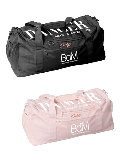 BDM • BAG CLASSICI SCHOOL LARGE SIZE - NERO & SOFT ROSE - Non Posso, Ho Danza.