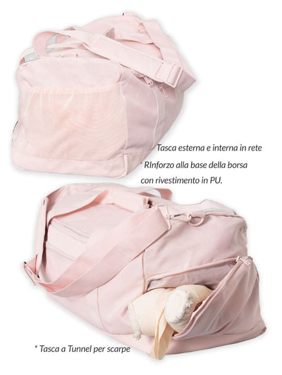 BDM • BAG CLASSICI SCHOOL SMALL SIZE - NERO & SOFT ROSE - Non Posso, Ho Danza.