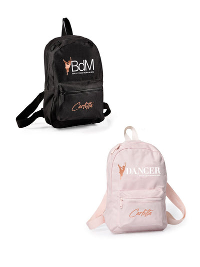 BDM • MINI ZAINO PERSONALIZZABILE - NERO & SOFT ROSE - Non Posso, Ho Danza.