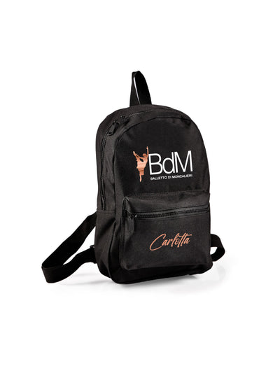 BDM • MINI ZAINO PERSONALIZZABILE - NERO & SOFT ROSE - Non Posso, Ho Danza.