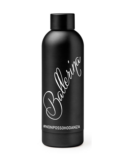 BORRACCIA TERMICA "BALLERINA" PERSONALIZZABILE - COLORE BLACK - Non Posso, Ho Danza.