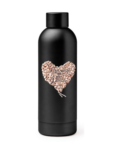 BORRACCIA TERMICA "GRANDE CUORE" PERSONALIZZABILE - COLORE BLACK - Non Posso, Ho Danza.