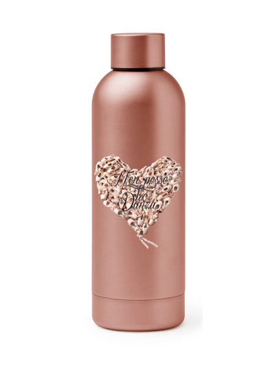 BORRACCIA TERMICA "grande cuore" PERSONALIZZABILE - COLORE ORO/ROSA - Non Posso, Ho Danza.