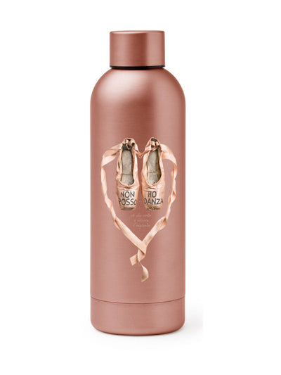 BORRACCIA TERMICA "IMPRONTA" PERSONALIZZABILE - COLORE ORO/ROSA - Non Posso, Ho Danza.