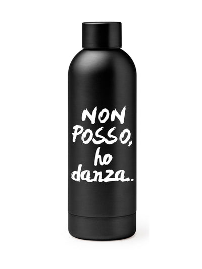 BORRACCIA TERMICA "LOGO" PERSONALIZZABILE - COLORE BLACK - Non Posso, Ho Danza.