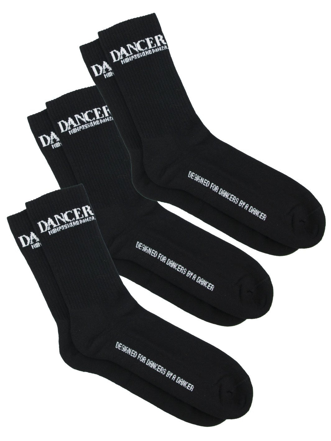 DANCER'S SOCKS • 3 PAIA + PACKAGING - Non Posso, Ho Danza.