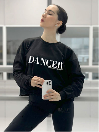 FELPA CROP OVERSIZE TAGLIA UNICA - Non Posso, Ho Danza.