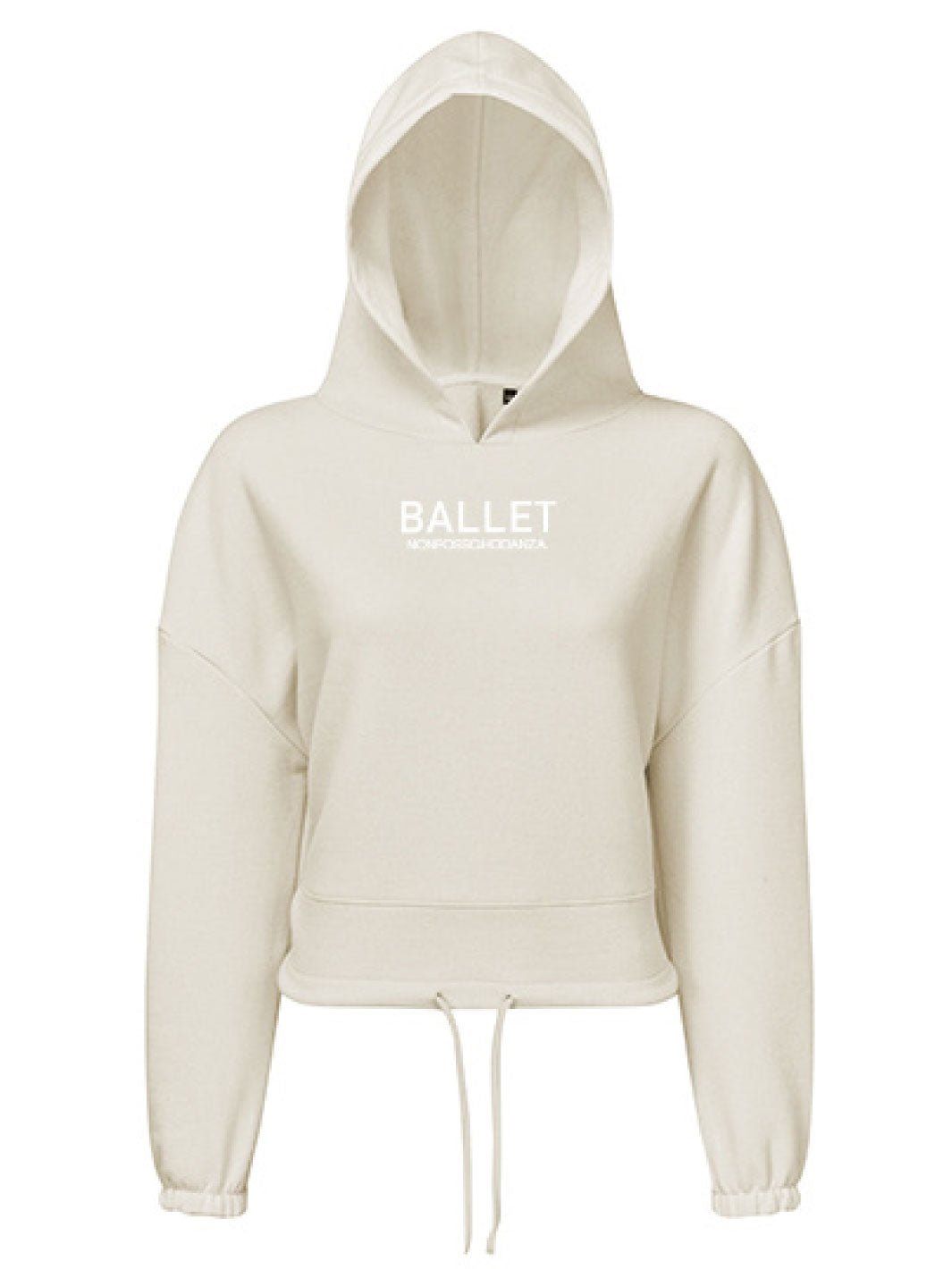 FELPA CROPPED OVERSIZE - NATURAL - Non Posso, Ho Danza.