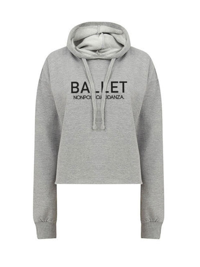 felpa Cropped Slounge - GREY MELANGE - Non Posso, Ho Danza.