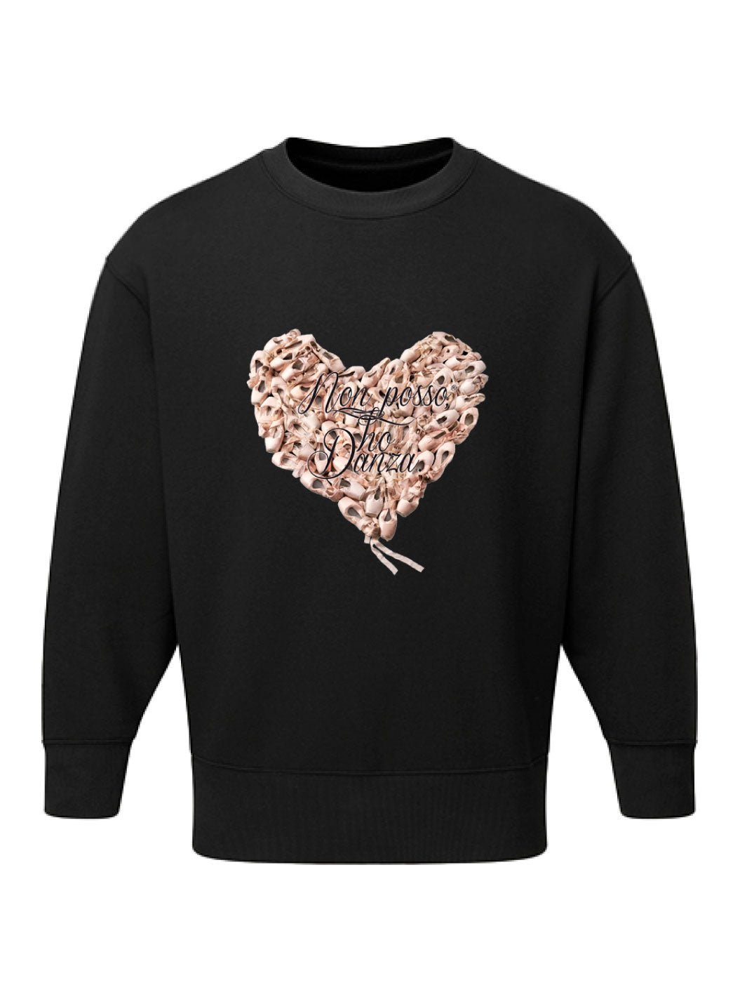 FELPA ICONIC - GRANDE CUORE - Non Posso, Ho Danza.