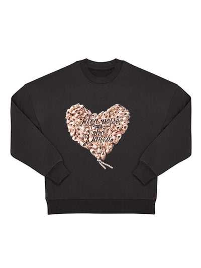 FELPA ICONIC - GRANDE CUORE - Non Posso, Ho Danza.