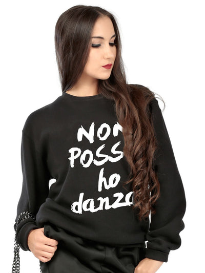 FELPA ICONIC - LOGO NON POSSO HO DANZA - Non Posso, Ho Danza.