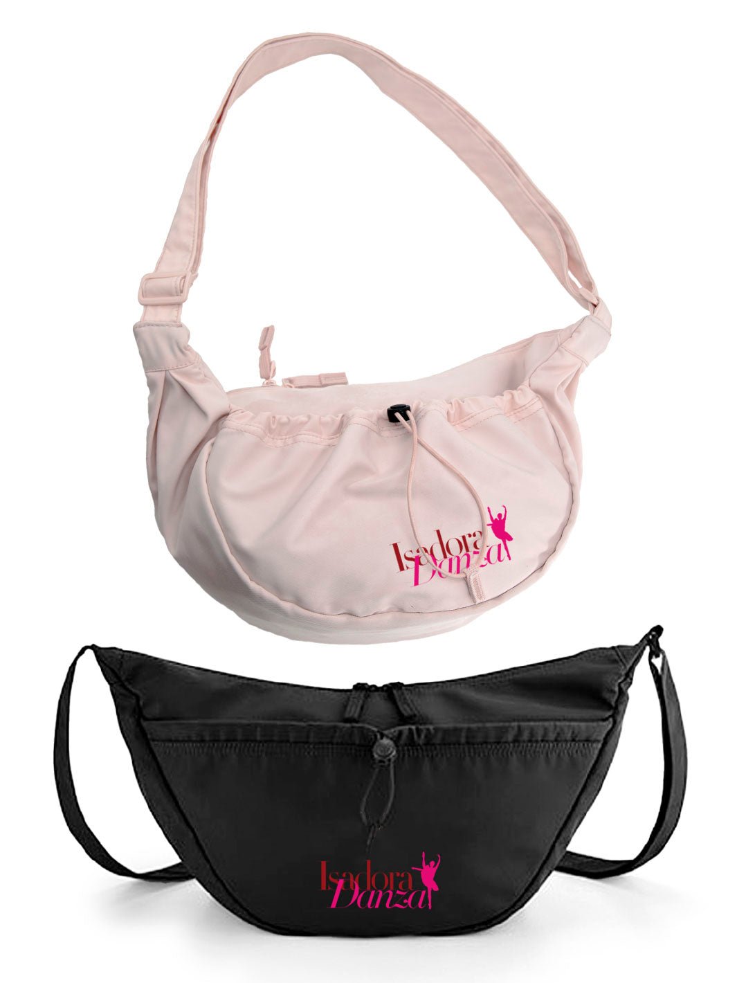 HOBO BAG PINK & BLACK • LOGO BALLET - Non Posso, Ho Danza.