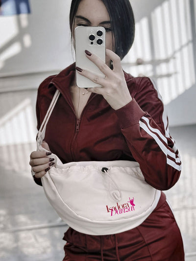 HOBO BAG PINK & BLACK • LOGO BALLET - Non Posso, Ho Danza.