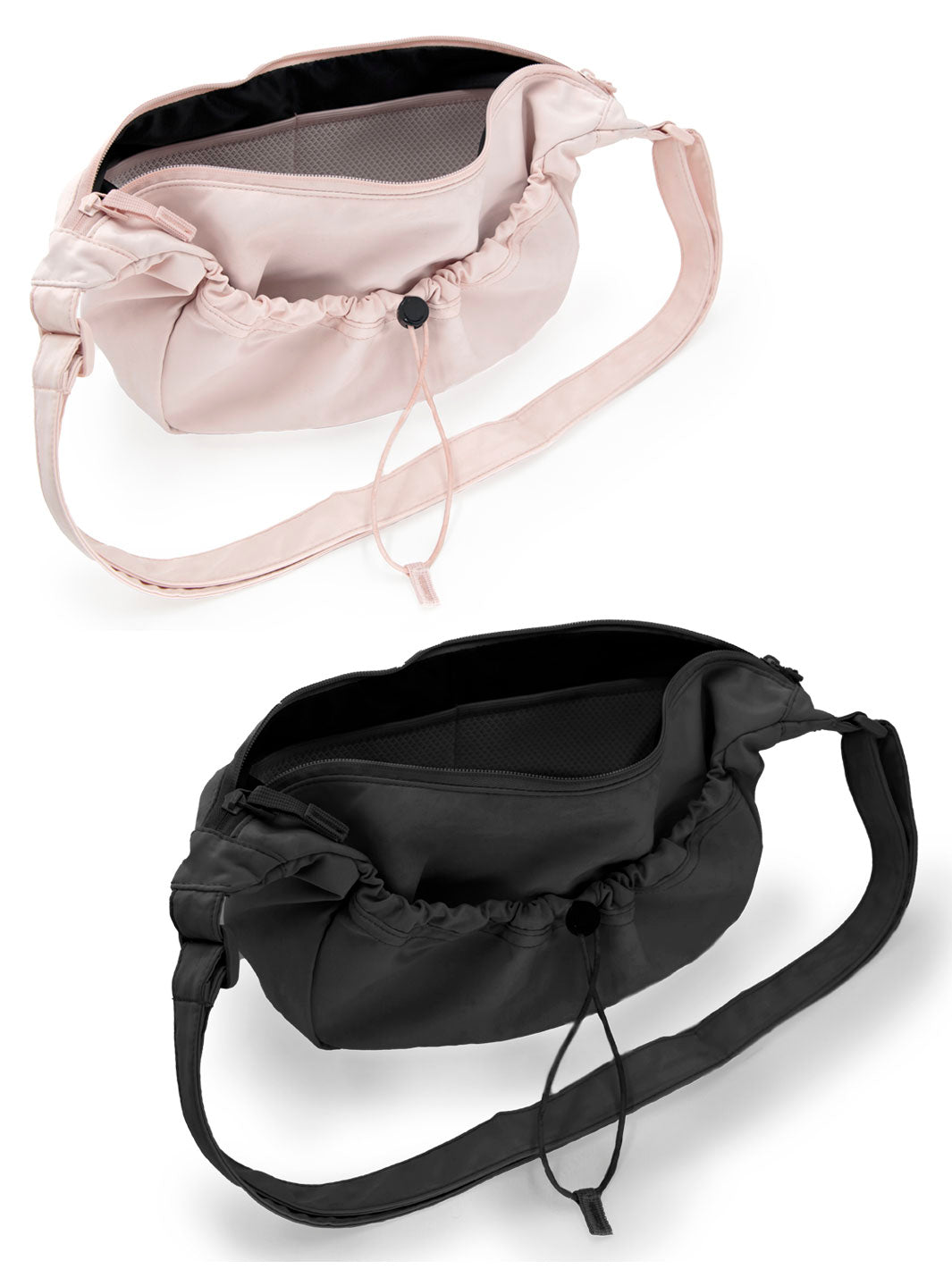 HOBO BAG PINK & BLACK • LOGO BALLET - Non Posso, Ho Danza.