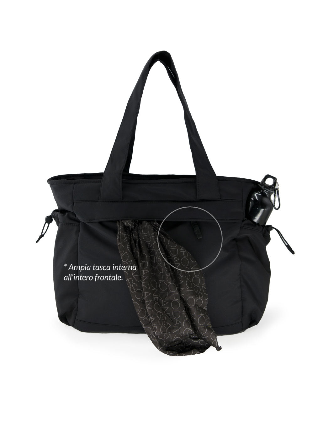 IPDP • Maxi tote bag, Black & Soft Pink - Non Posso, Ho Danza.