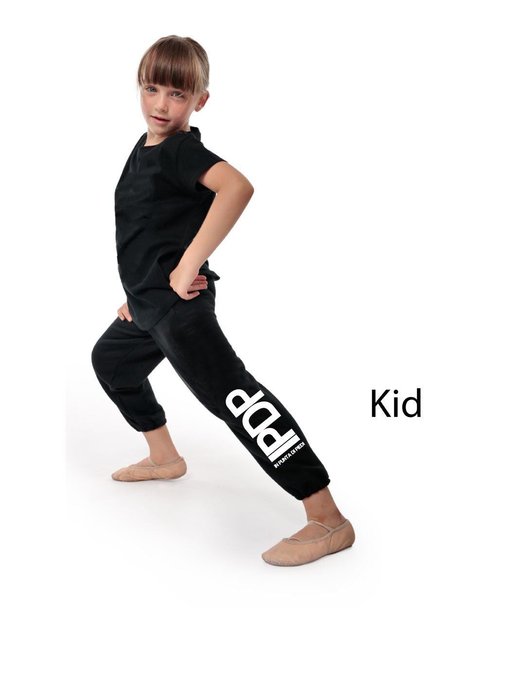 IPDP • PANTALONE SCHOOL KID LOGO WHITE - Non Posso, Ho Danza.