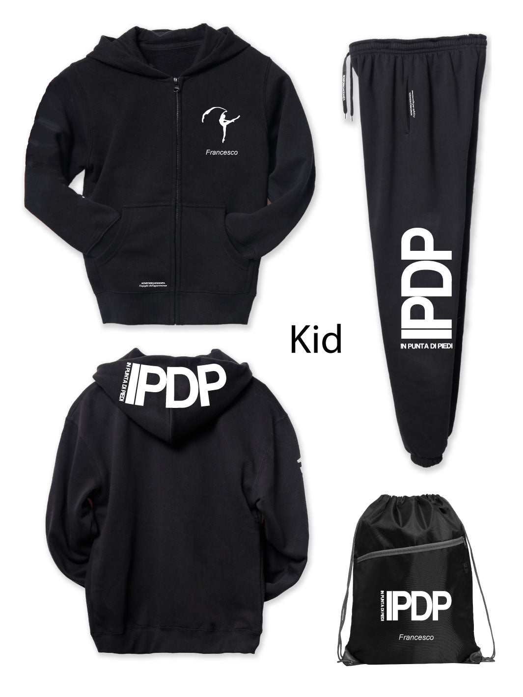 IPDP • TUTA SCHOOL KID LOGO WHITE - Non Posso, Ho Danza.