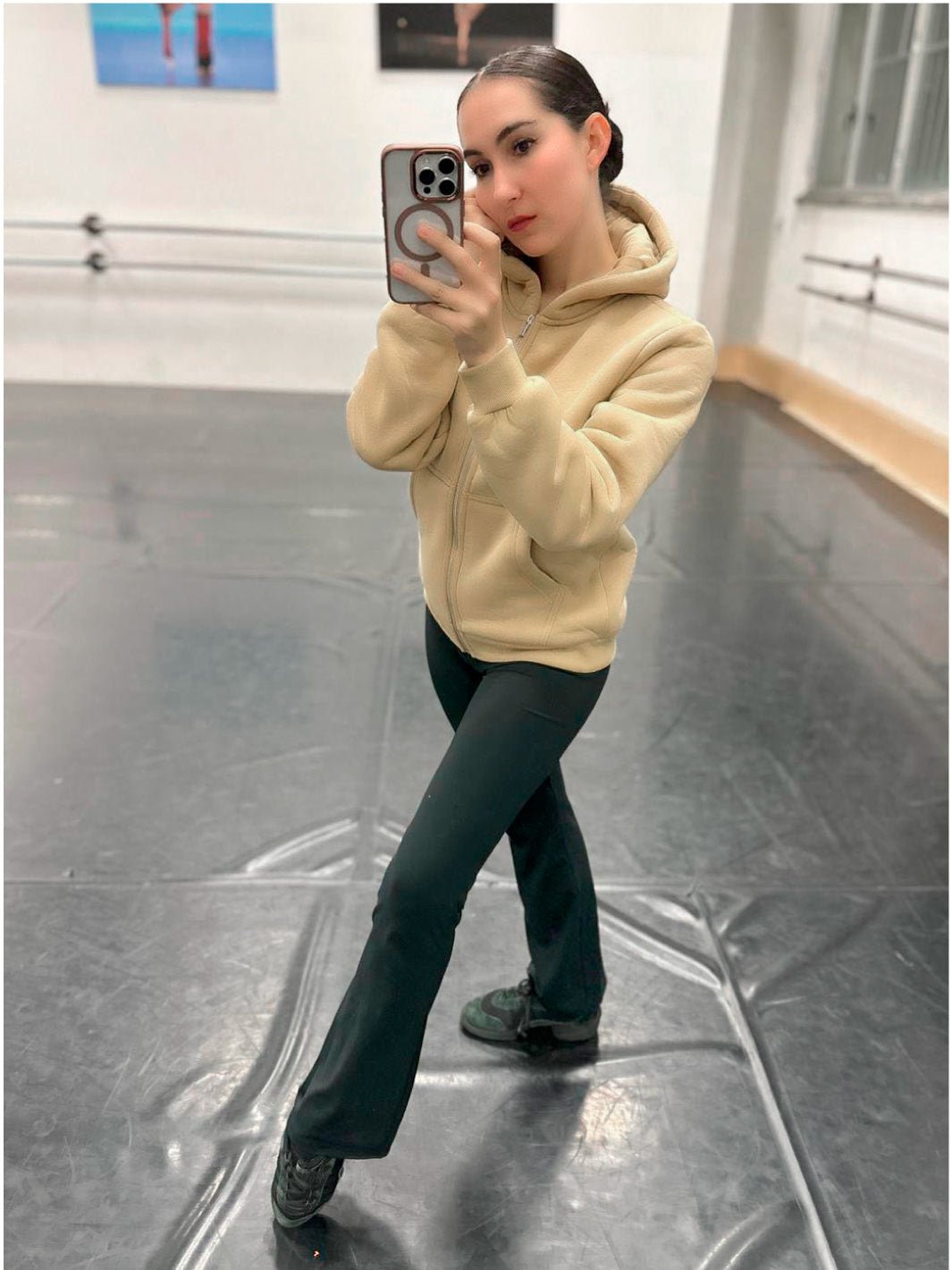 JACKET Bonded Sherpa Zip Hoody - beige - Non Posso, Ho Danza.