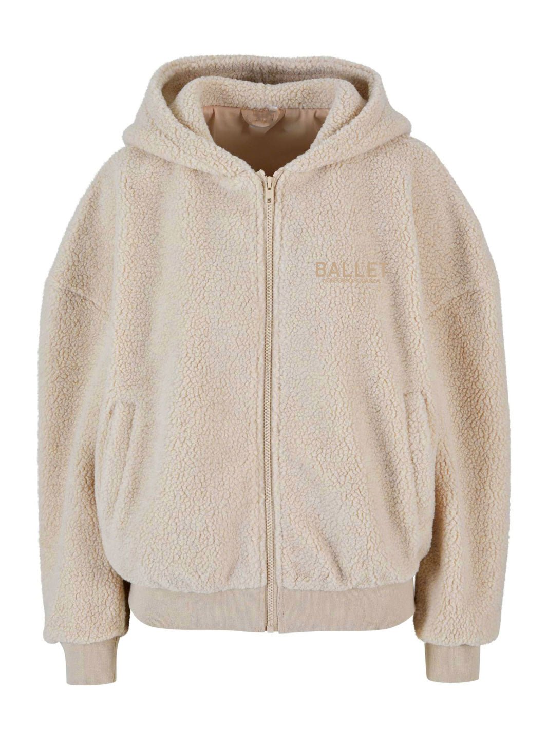 JACKET Fashion Sherpa Zip Hoody - NATURAL - Non Posso, Ho Danza.