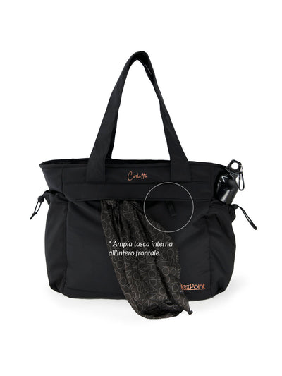 Maxi tote bag, black • FLEXPOINT - Non Posso, Ho Danza.