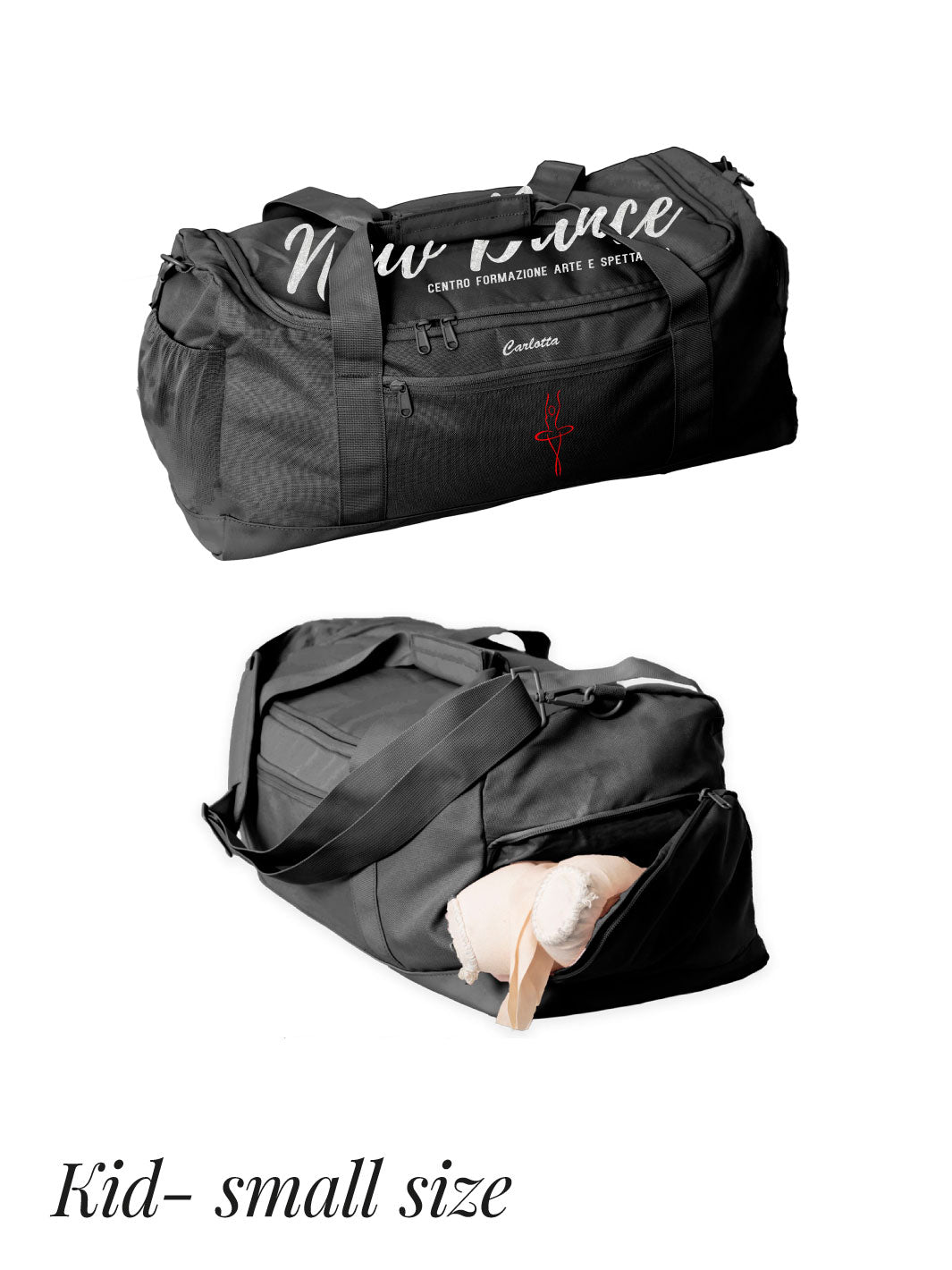 NEW DANCE • BAG CLASSIC SCHOOL - SMALL SIZE KID - PERSONALIZZABILE - Non Posso, Ho Danza.