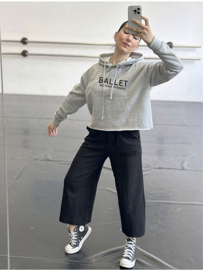 PANTALONE COULOTTE CROPPED BLACK - Non Posso, Ho Danza.