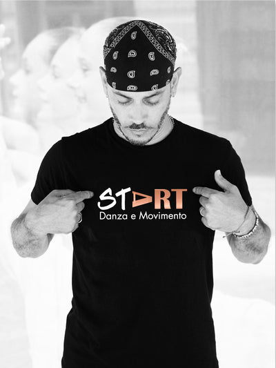 START • T - SHIRT UNISEX - BLACK & SOFT ROSE - Non Posso, Ho Danza.
