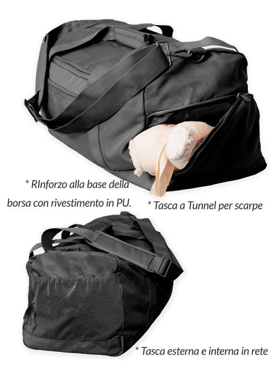 TERSICORE ART PROJECT • BAG BARRE SCHOOL PERSONALIZZABILE - SMALL SIZE KID - Non Posso, Ho Danza.