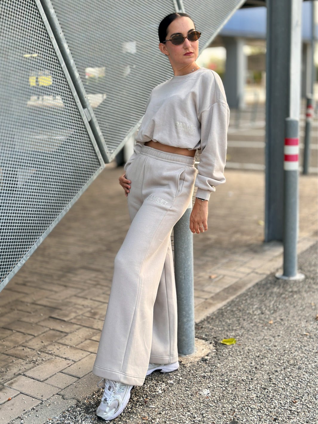 TUTA COMPLETA BALOON COLORE NATURAL PERSONALIZZABILE e PANTAFELPA WIDE LEG• NEW IN 2026 - Non Posso, Ho Danza.