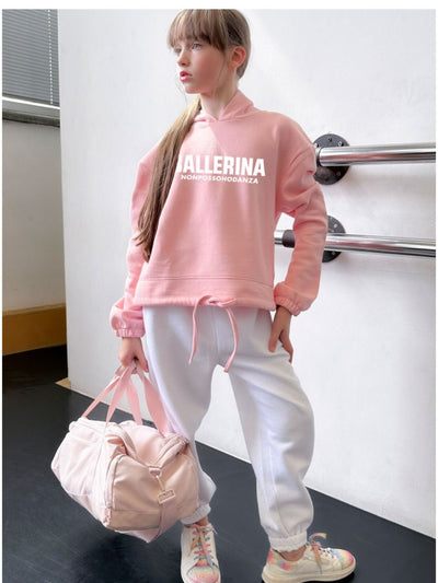 TUTA COMPLETA CROP LACCI LIGHT ROSE - BALLERINA Girl - Non Posso, Ho Danza.