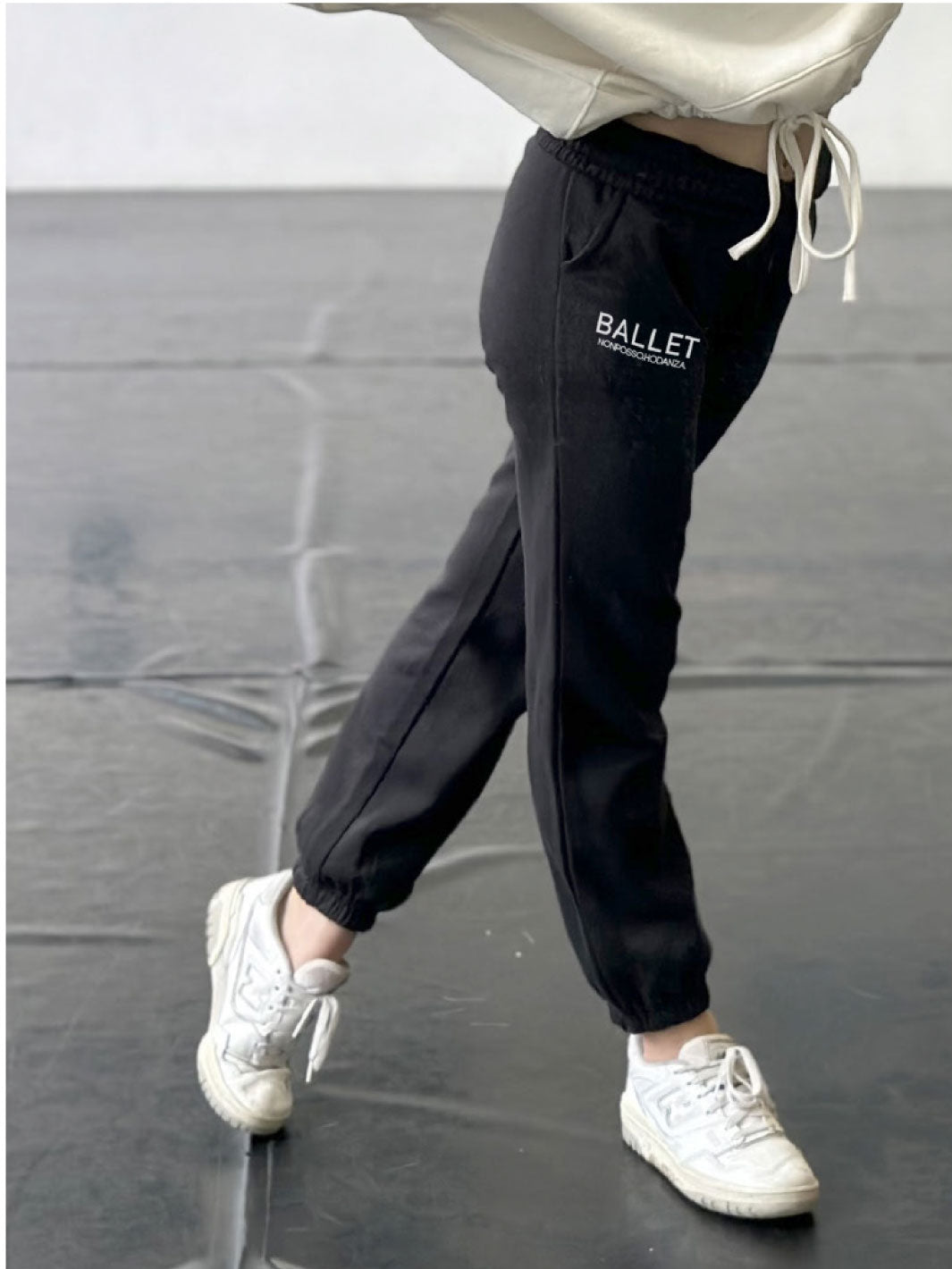 TUTA COMPLETA CROPPED OVERSIZE - NATURAL - Non Posso, Ho Danza.