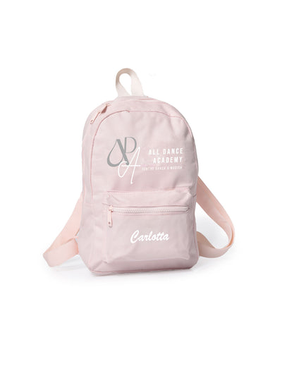 ALL DANCE ACADEMY • MINI ZAINO SCHOOL PERSONALIZZABILE - BLACK & SOFT ROSE