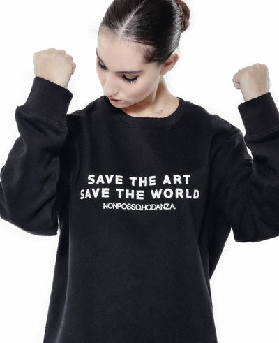 MAXI FELPA SAVE THE ART - Non Posso, Ho Danza.