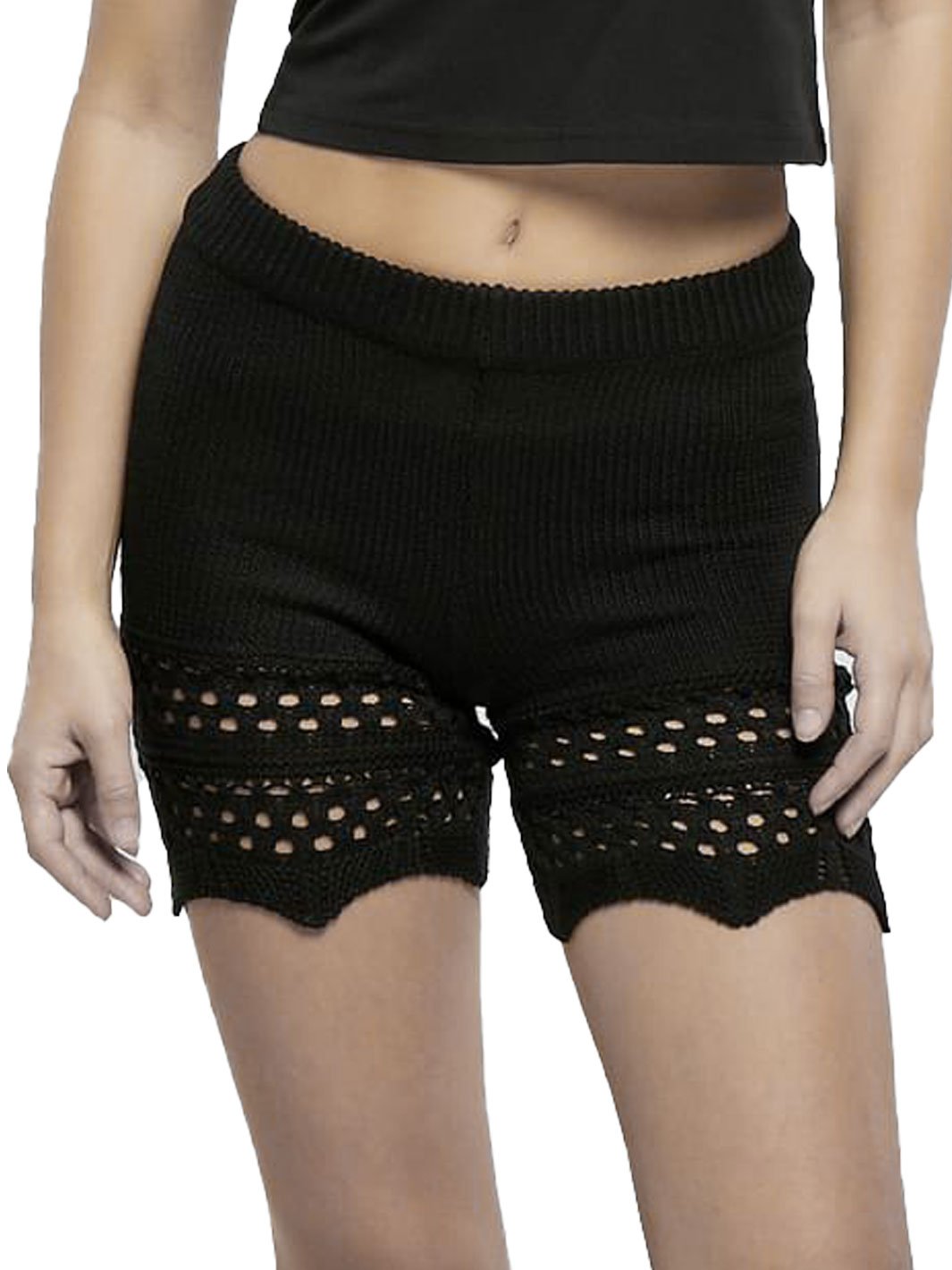 SHORT DANZA CROCHET BLACK - Non Posso, Ho Danza.