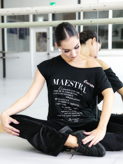 T-SHIRT MAESTRA PERSONALIZZABILE CON NOME - Non Posso, Ho Danza.