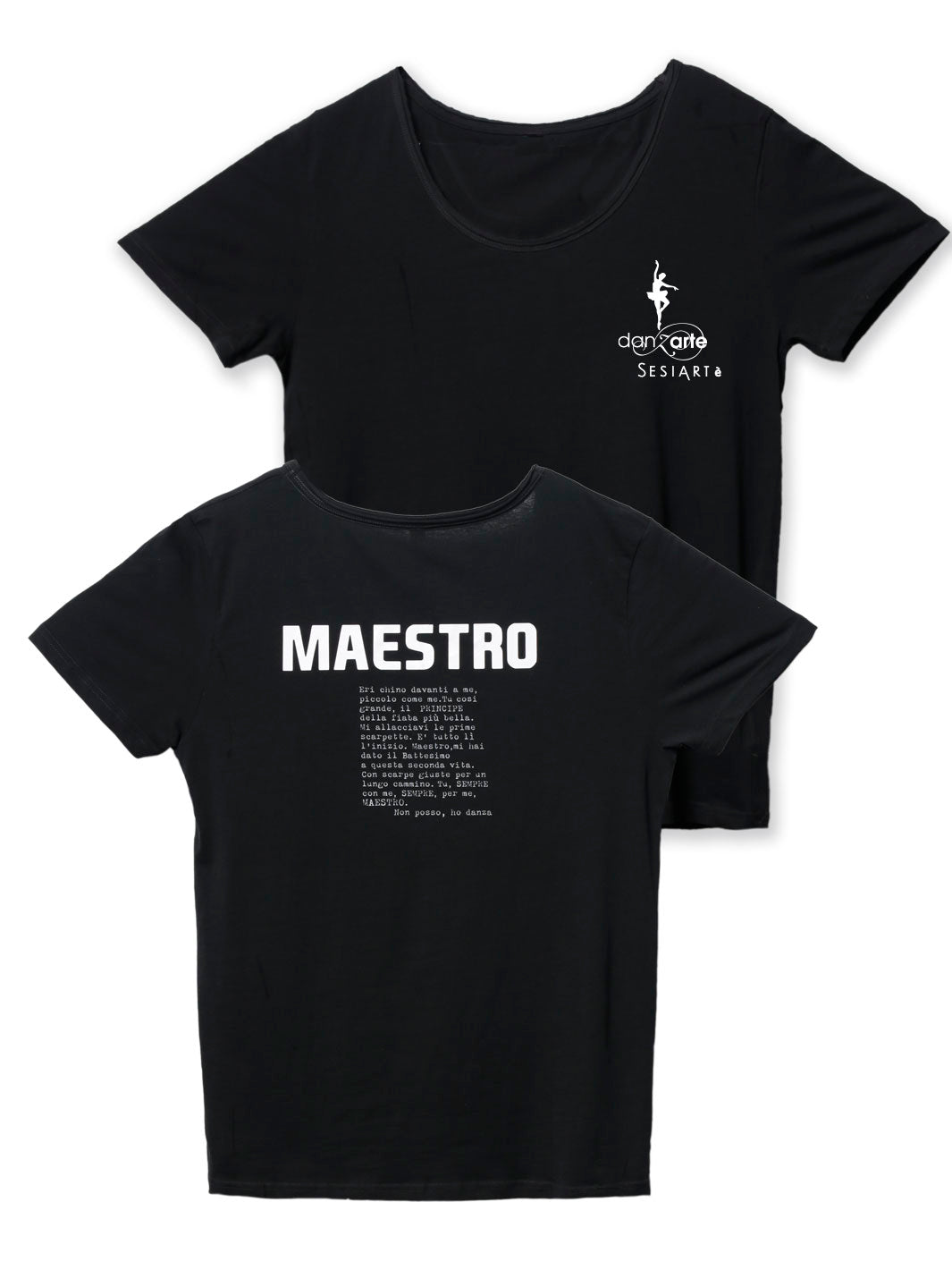 T- SHIRT MAESTRO PERSONALIZZABILE • DANZARTE - SESIARTE' - Non Posso, Ho Danza.