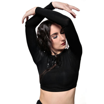T-SHIRT DANZA TOP COLORE NERO